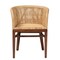 Bali & Pari Papua Modern Bohemian Natural Rattan and Walnut Brown Acacia Wood Dining Chair 242-13491-ZORO - alternate 2